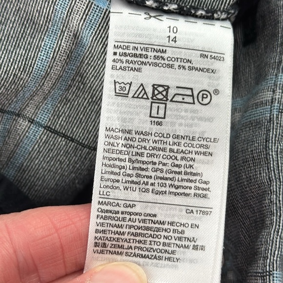 Gap Women's Skinny Ankle Glen Plaid Comfortable Pants - Picture 7 of 12